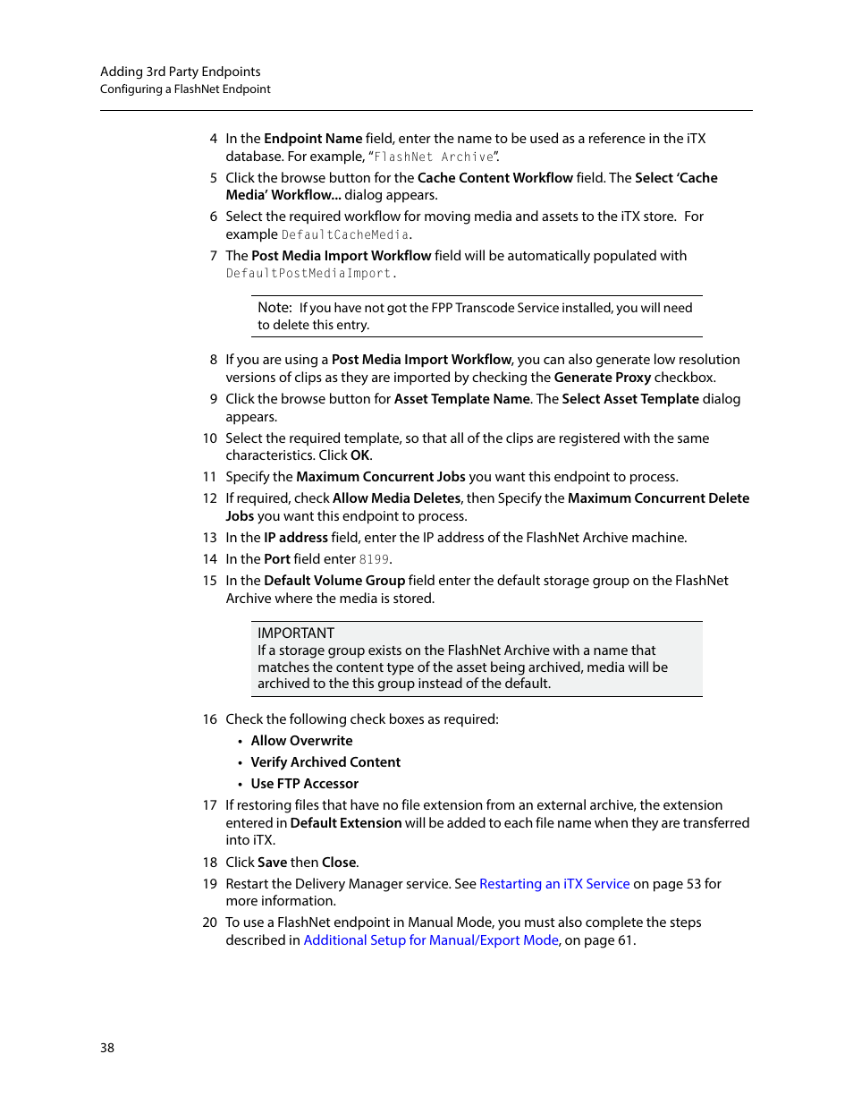 Grass Valley iTX Delivery Manager v.2.6 User Manual | Page 44 / 97