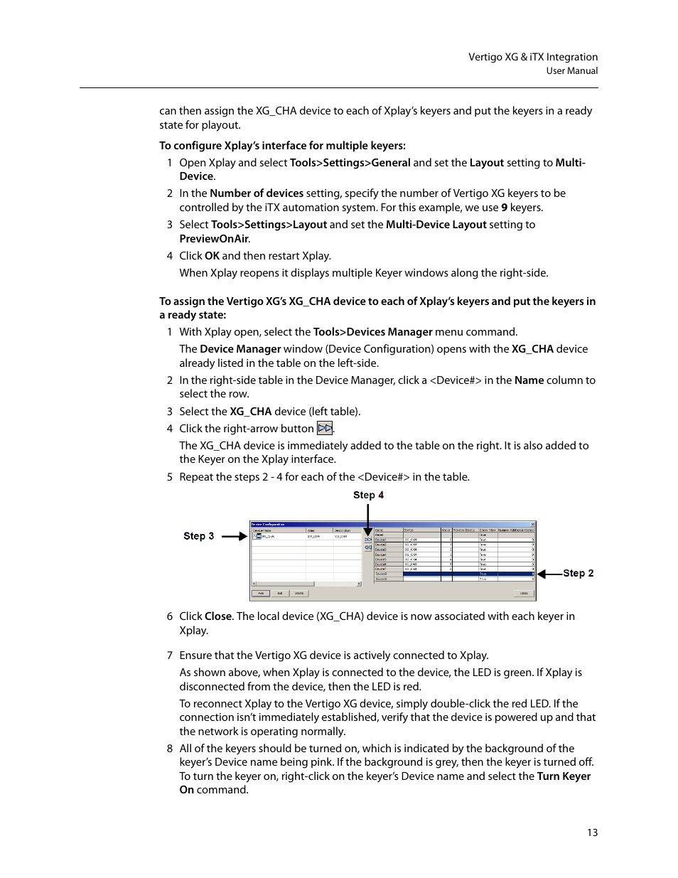 Grass Valley Vertigo XG Integration v.2.6 User Manual | Page 17 / 35