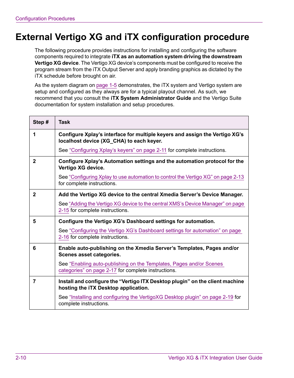 Grass Valley Vertigo XG Integration v.2.3 User Manual | Page 20 / 50