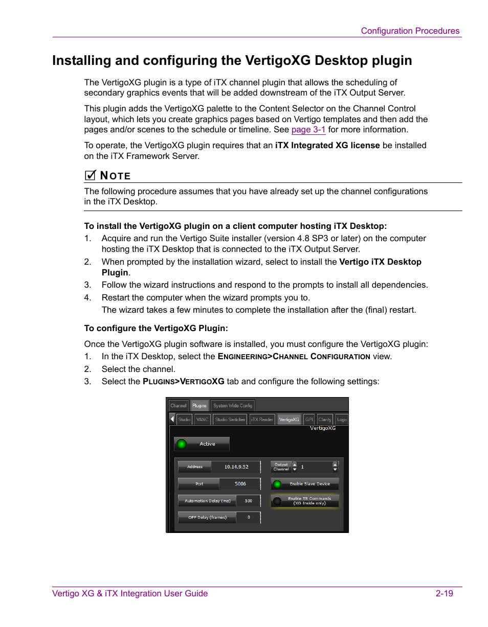Grass Valley Vertigo XG Integration v.2.3 User Manual | Page 29 / 50