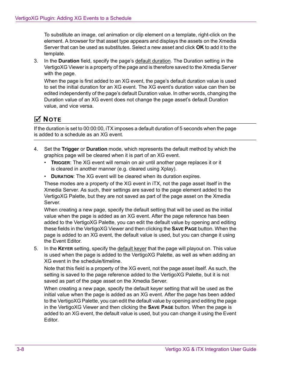 Grass Valley Vertigo XG Integration v.2.3 User Manual | Page 38 / 50