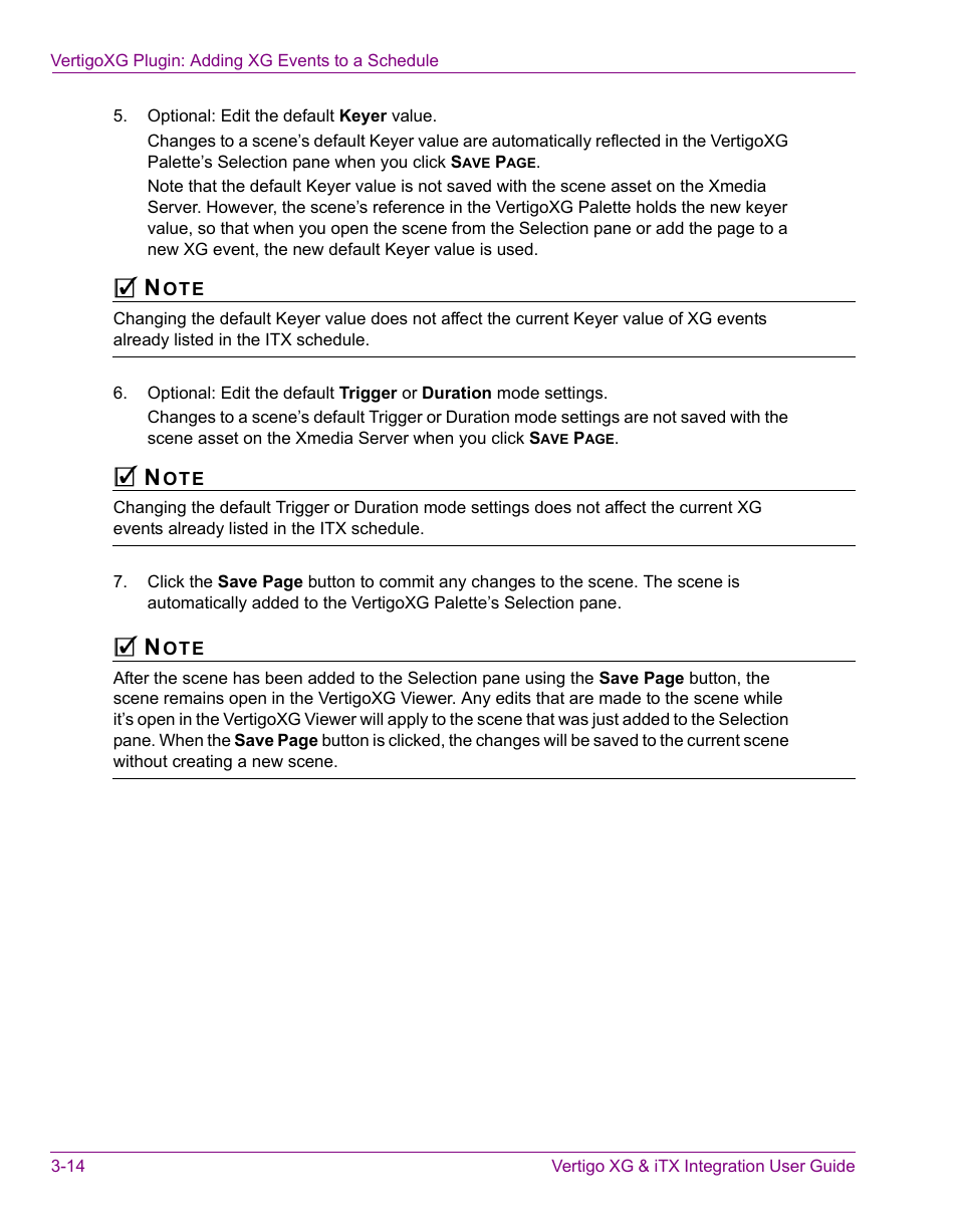 Grass Valley Vertigo XG Integration v.2.3 User Manual | Page 44 / 50
