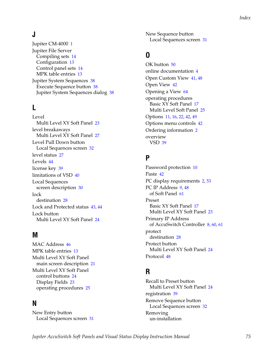 Grass Valley Jupiter v.1.0.0 User Manual | Page 83 / 86