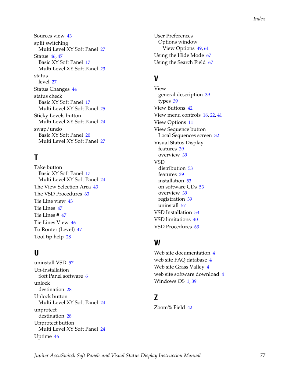 Grass Valley Jupiter v.1.0.0 User Manual | Page 85 / 86