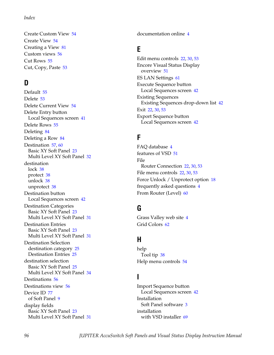 Grass Valley Jupiter v.1.1.0 User Manual | Page 106 / 110