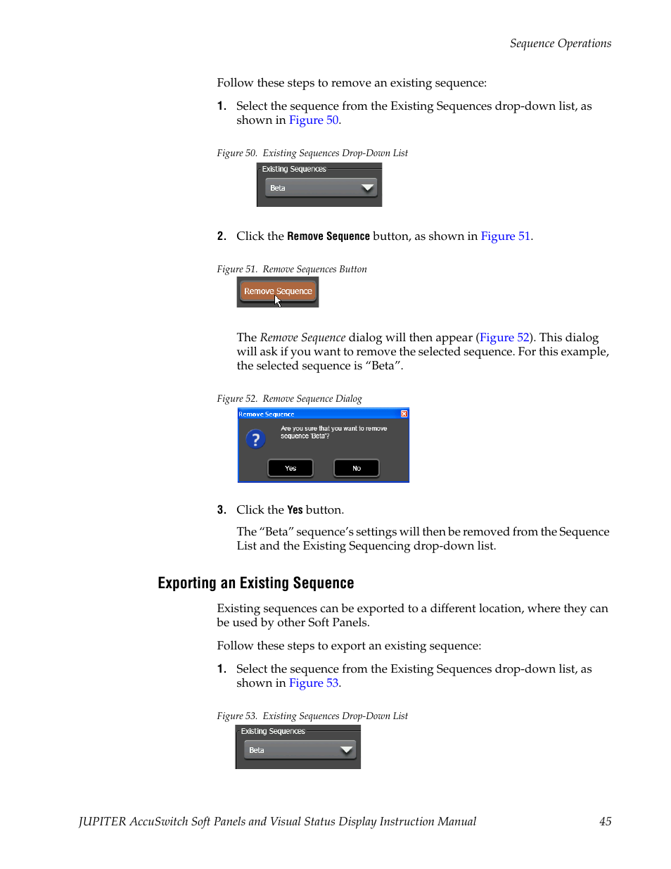 Exporting an existing sequence | Grass Valley Jupiter v.1.1.0 User Manual | Page 53 / 110