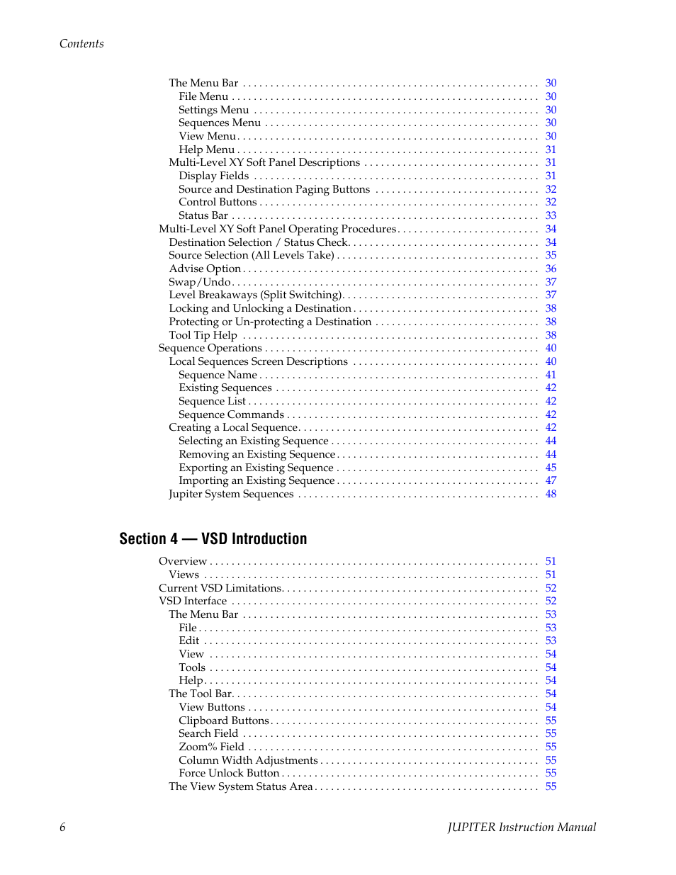 Grass Valley Jupiter v.1.1.0 User Manual | Page 6 / 110