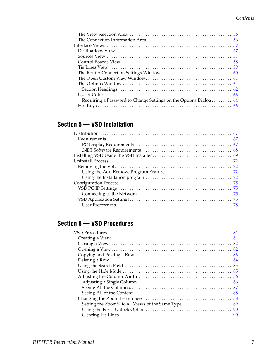 Grass Valley Jupiter v.1.1.0 User Manual | Page 7 / 110