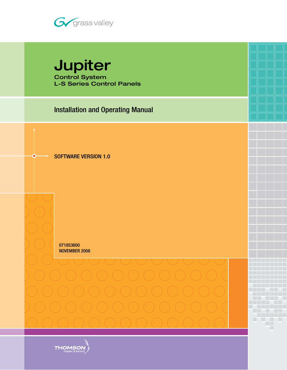 Grass Valley Jupiter v.1.0 User Manual | 124 pages