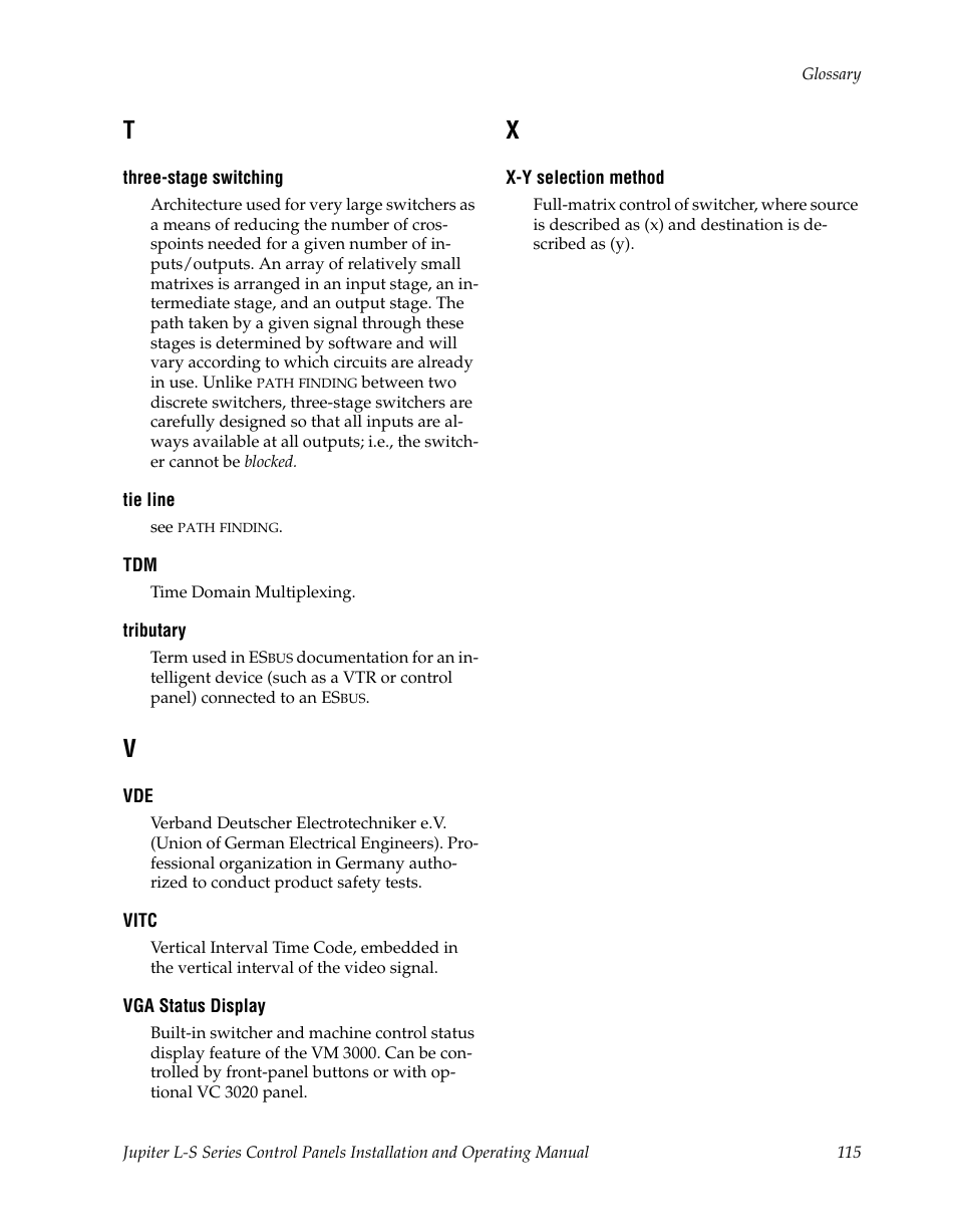 Grass Valley Jupiter v.1.0 User Manual | Page 115 / 124