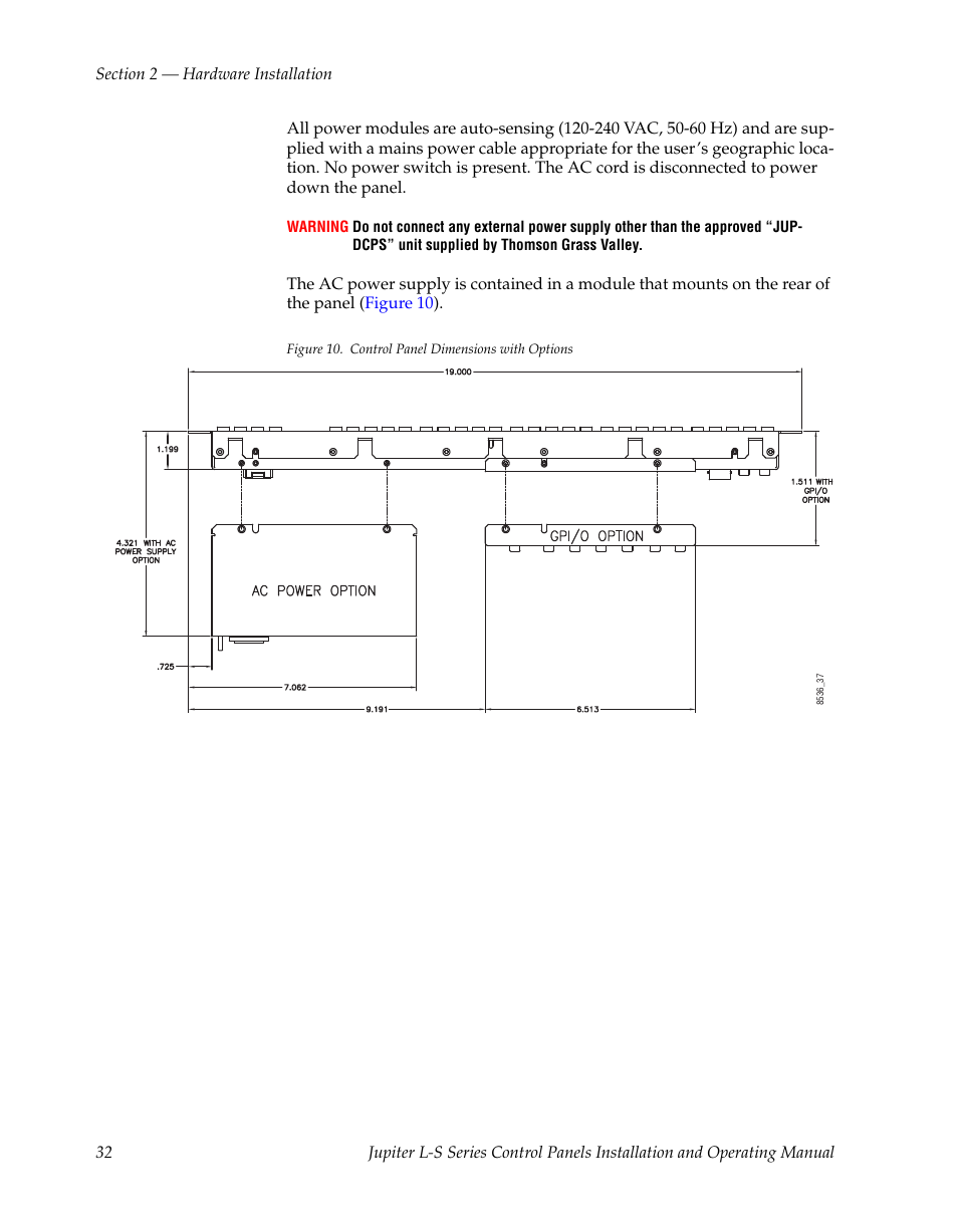 Grass Valley Jupiter v.1.0 User Manual | Page 32 / 124