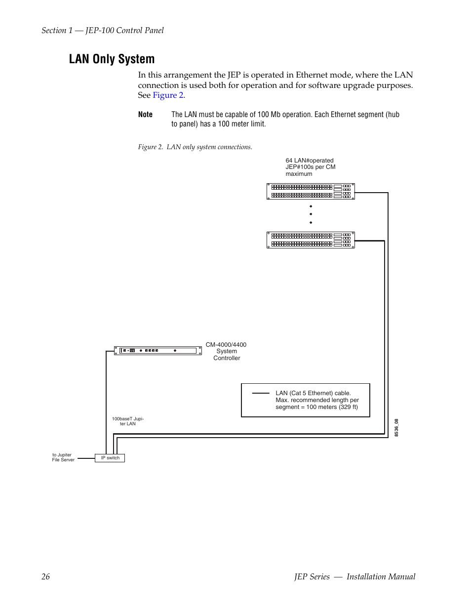 Lan only system | Grass Valley JEP Series v.1.3.0 User Manual | Page 26 / 88