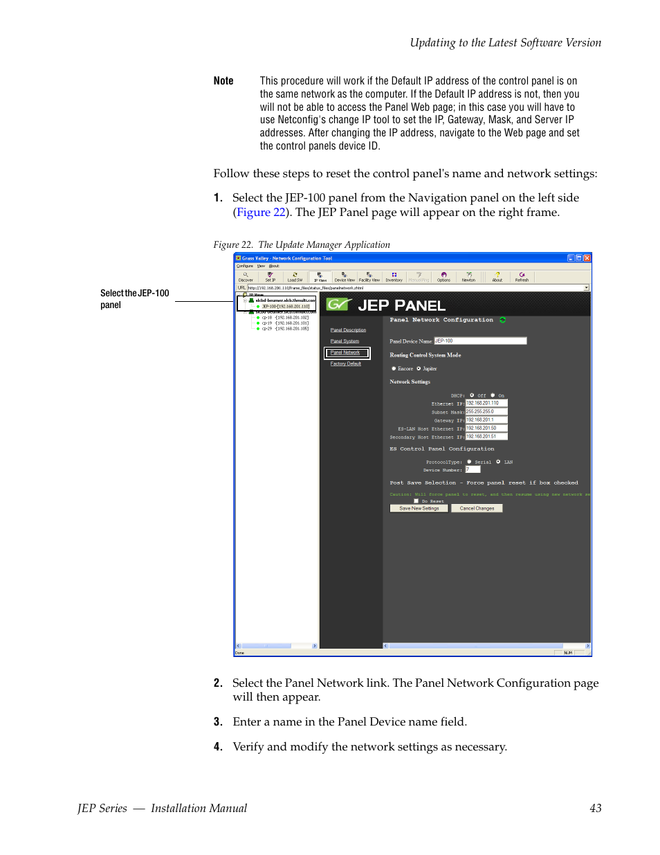 Grass Valley JEP Series v.1.3.0 User Manual | Page 43 / 88