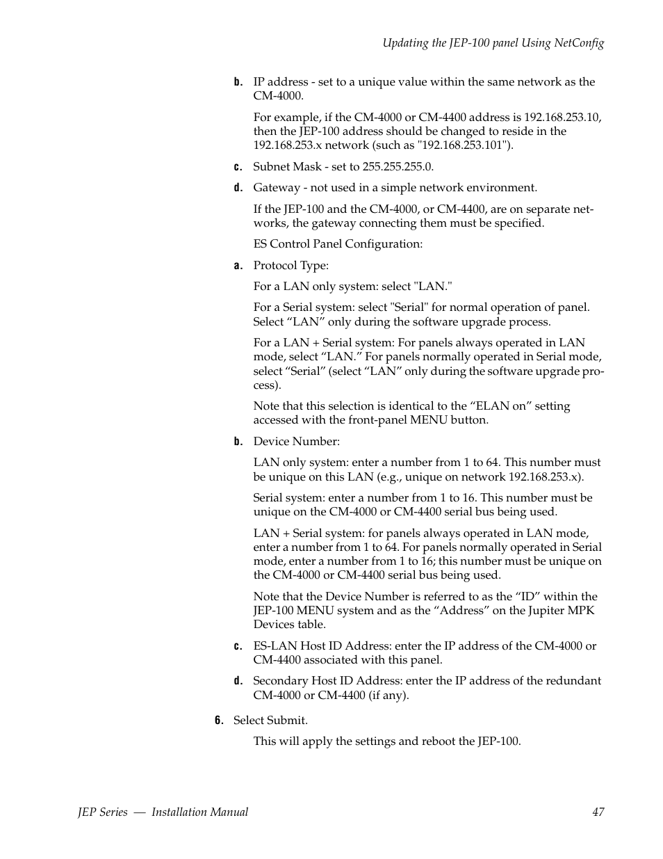 Grass Valley JEP Series v.1.3.0 User Manual | Page 47 / 88