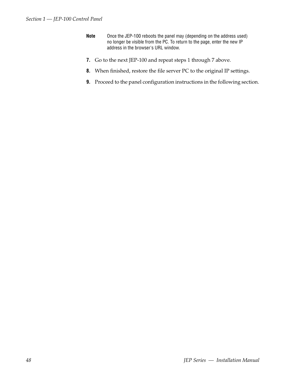 Grass Valley JEP Series v.1.3.0 User Manual | Page 48 / 88