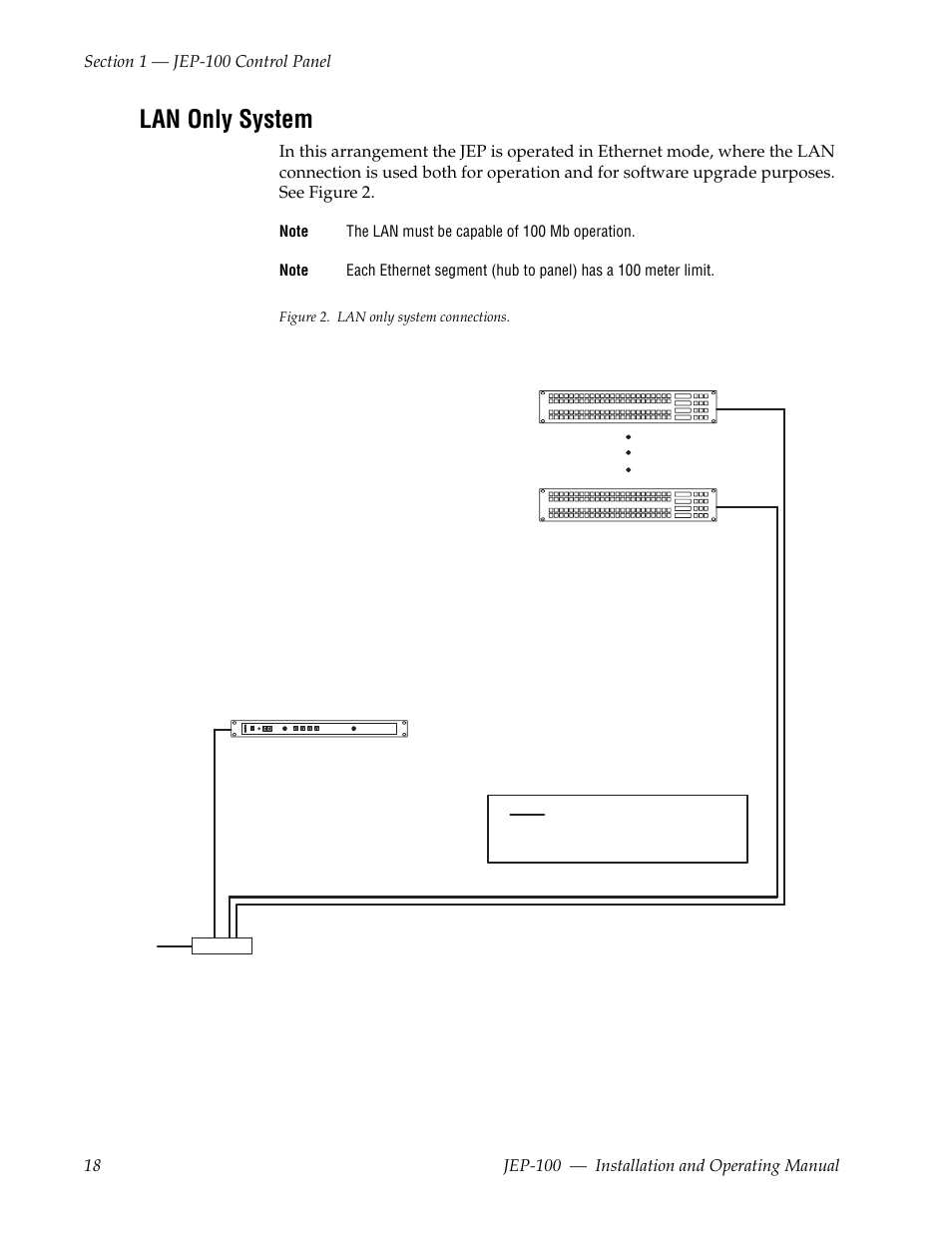 Lan only system | Grass Valley JEP-100 v.1.2.0 User Manual | Page 20 / 80