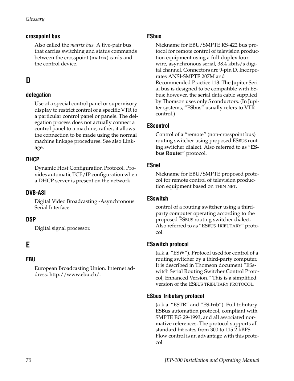 Grass Valley JEP-100 v.1.2.0 User Manual | Page 72 / 80