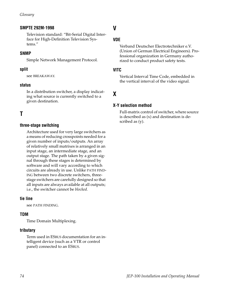 Grass Valley JEP-100 v.1.2.0 User Manual | Page 76 / 80