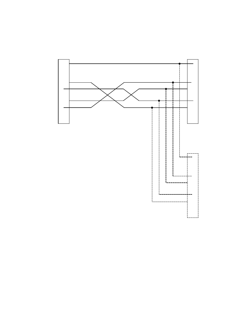 Vm/si 3000 9−pin to bbc 2300 9−pin cable | Grass Valley VM 3000 System Controllers v.7.4 User Manual | Page 171 / 787
