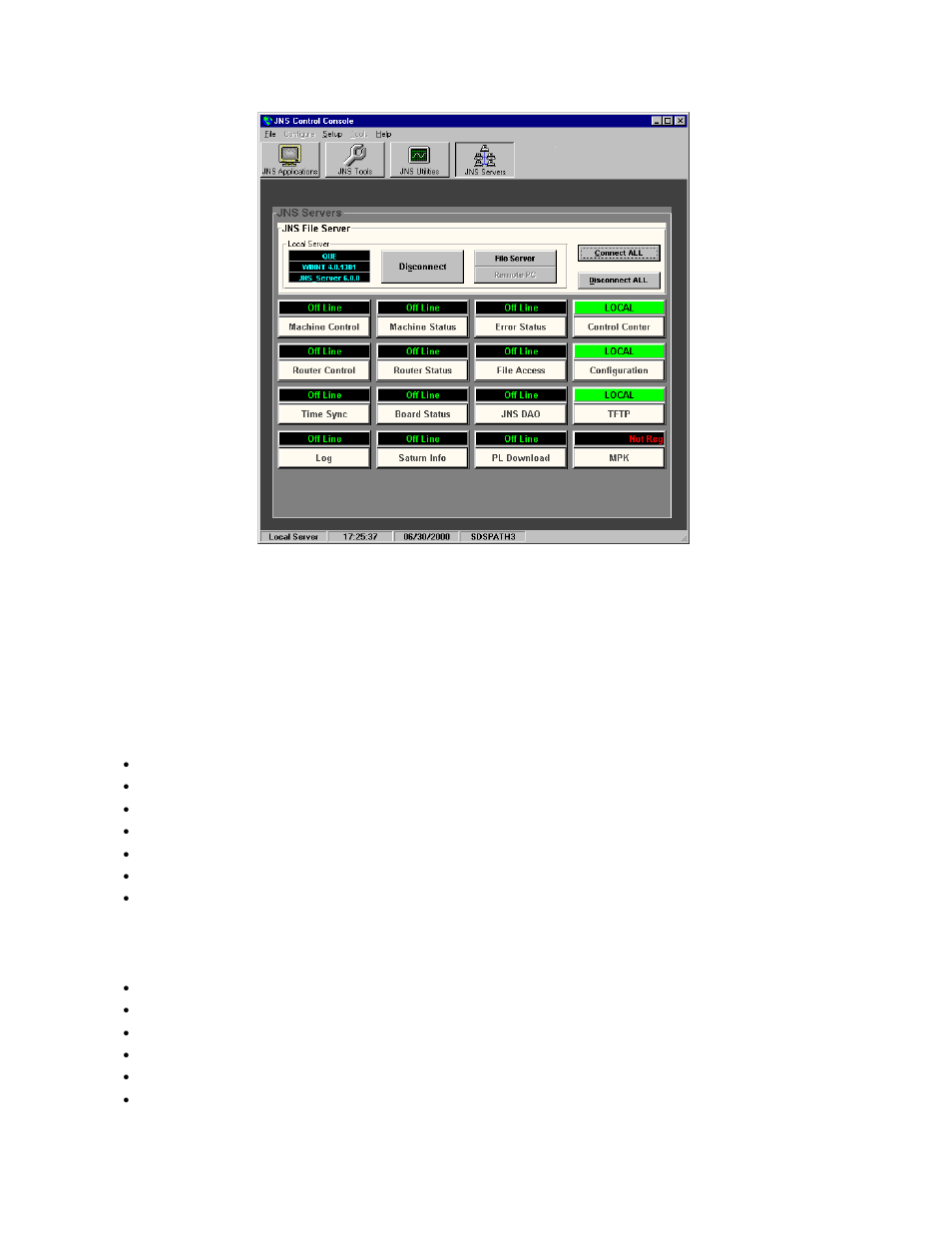 Jns applications group, Jns tools group | Grass Valley VM 3000 System Controllers v.7.4 User Manual | Page 209 / 787