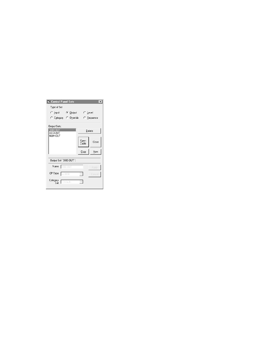 Entering or editing a cp output set | Grass Valley VM 3000 System Controllers v.7.4 User Manual | Page 289 / 787