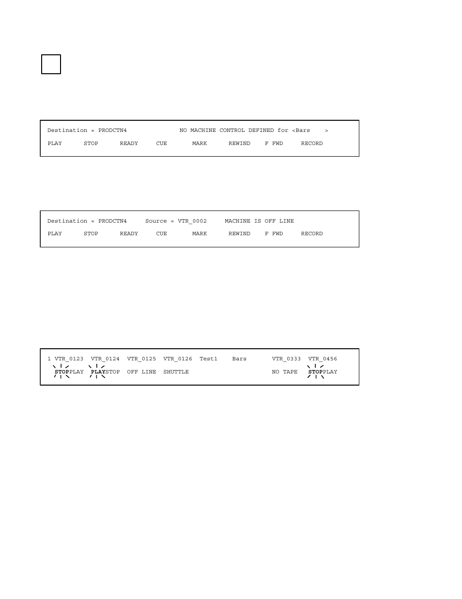 Multiple destination vtr control | Grass Valley VM 3000 System Controllers v.7.4 User Manual | Page 466 / 787