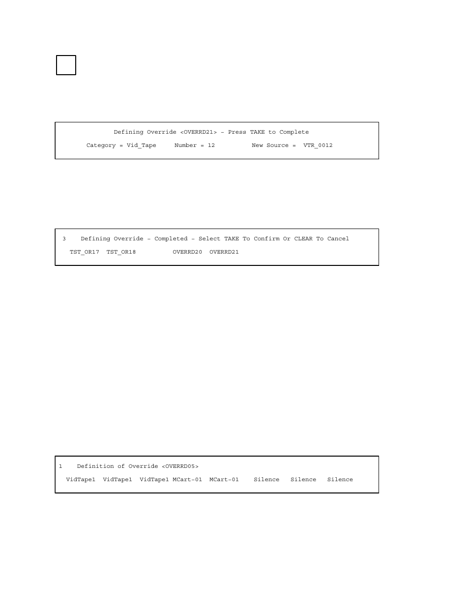 Viewing override definitions | Grass Valley VM 3000 System Controllers v.7.4 User Manual | Page 475 / 787