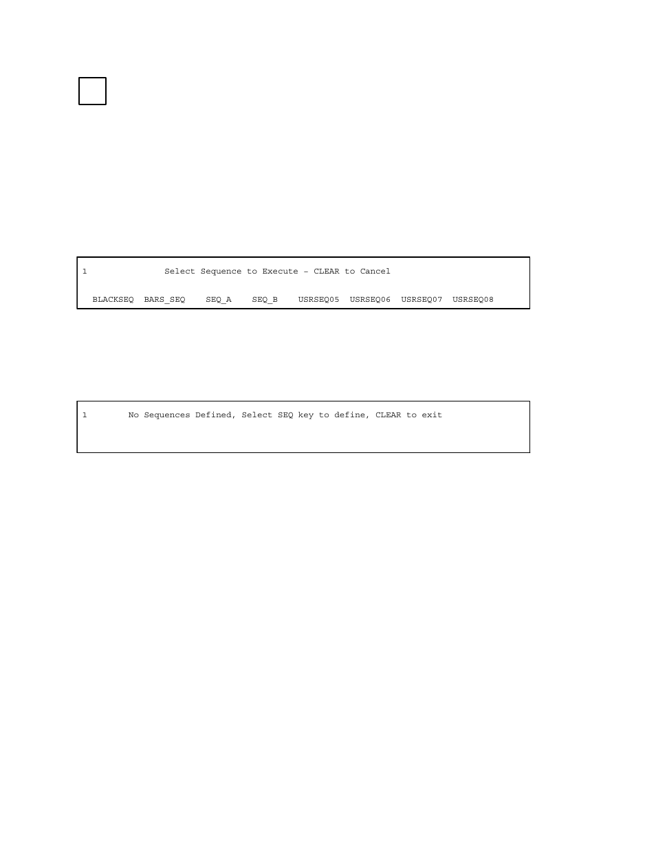 Sequence mode, Executing sequences, Defining sequences | Grass Valley VM 3000 System Controllers v.7.4 User Manual | Page 477 / 787