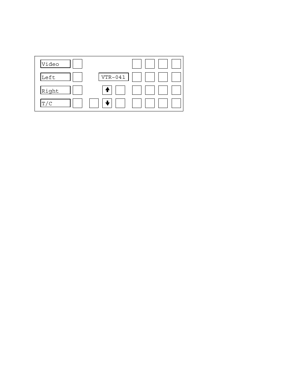 Level breakaways (split switching), Level preset method, Video left right t/c vtr−041 | Grass Valley VM 3000 System Controllers v.7.4 User Manual | Page 487 / 787