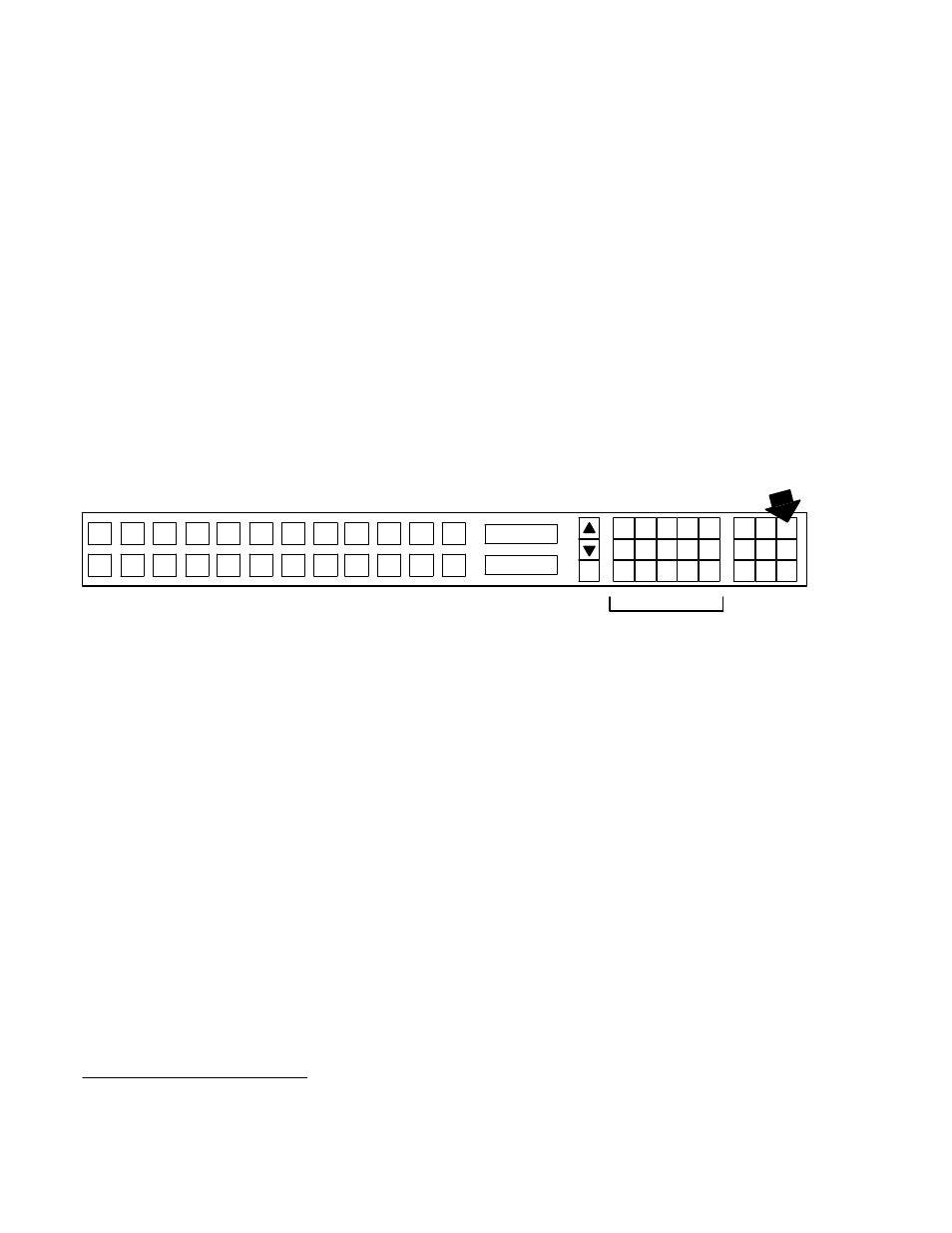 Cp 3824 control panel, Destination selection, Figure 6−109. press once, then select new output | Grass Valley VM 3000 System Controllers v.7.4 User Manual | Page 496 / 787