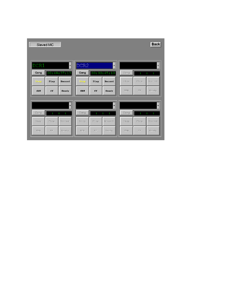 Slaved machine control panel, Machine assignment | Grass Valley VM 3000 System Controllers v.7.4 User Manual | Page 573 / 787