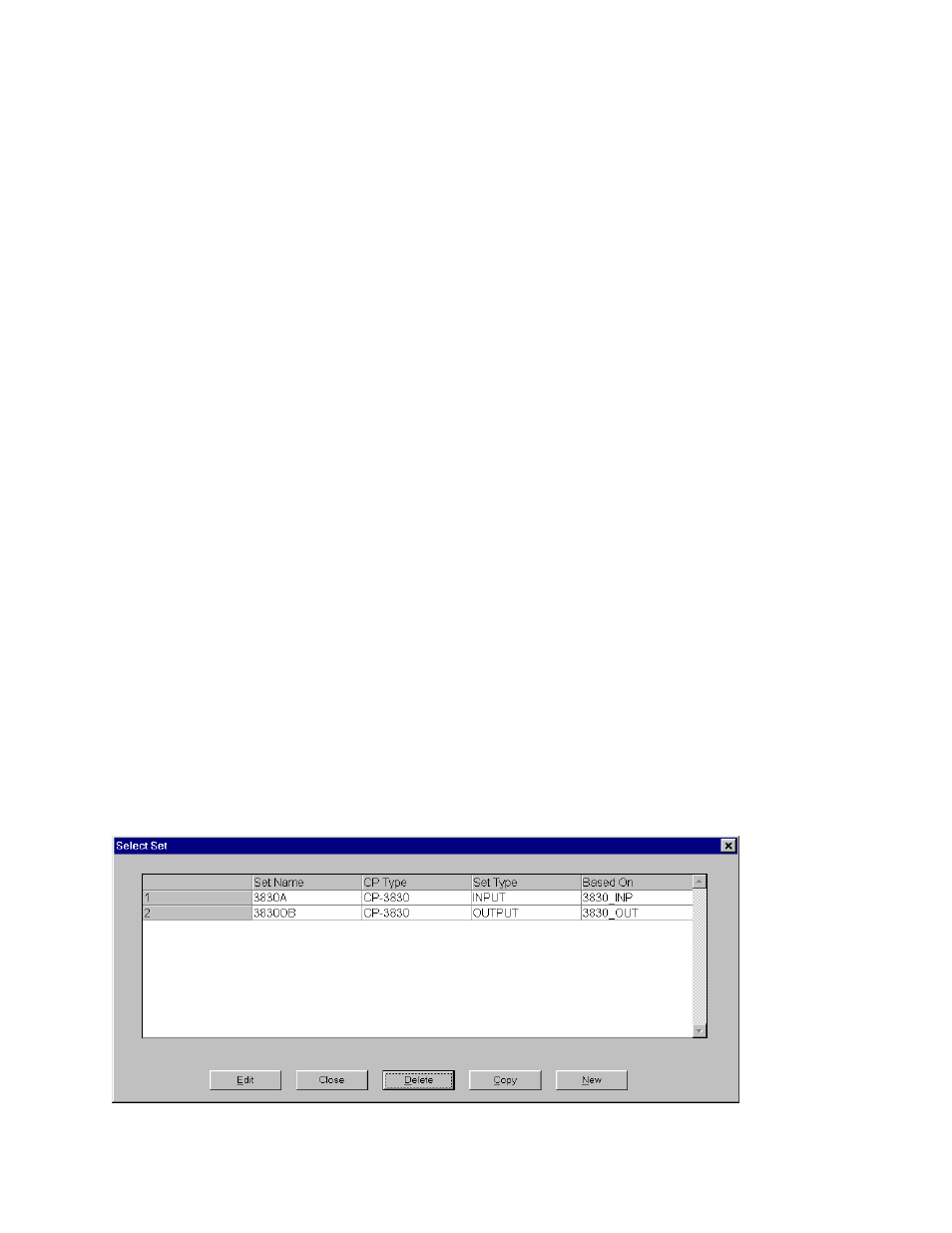 View, Options, Selecting a set for editing and download | Grass Valley VM 3000 System Controllers v.7.4 User Manual | Page 607 / 787