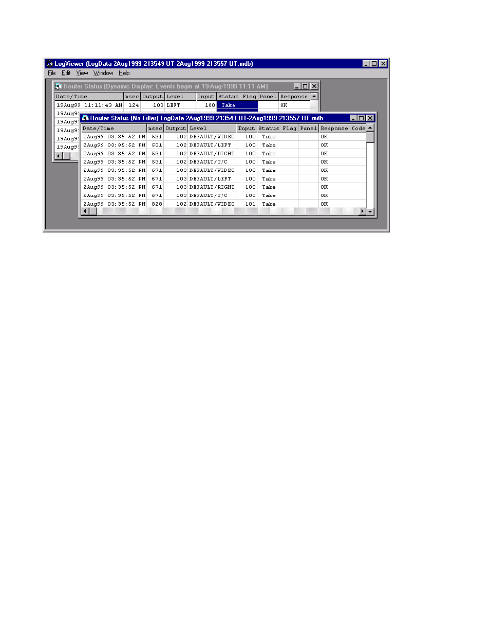 Date/time filter, Print/export, Notes | Grass Valley VM 3000 System Controllers v.7.4 User Manual | Page 622 / 787