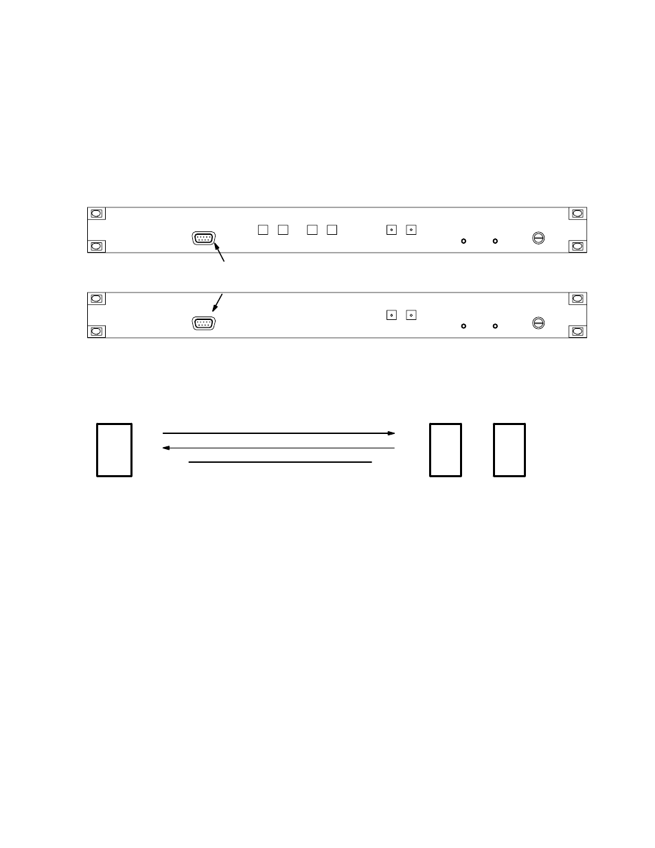 Appendix c, Probe connections and protocol, Use of a probe cable is described in appendix c | Figure c−1. location of probe connectors, Figure c−2. probe cable for all controller boards | Grass Valley VM 3000 System Controllers v.7.4 User Manual | Page 661 / 787