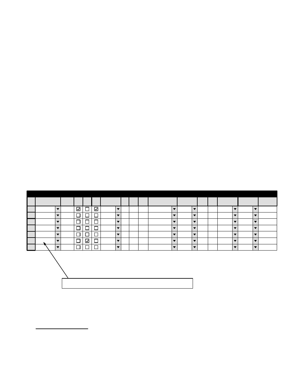Switcher description table | Grass Valley VM 3000 System Controllers v.7.4 User Manual | Page 715 / 787