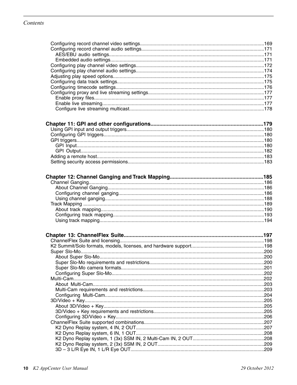 Grass Valley K2 AppCenter v.9.0 User Manual | Page 10 / 290