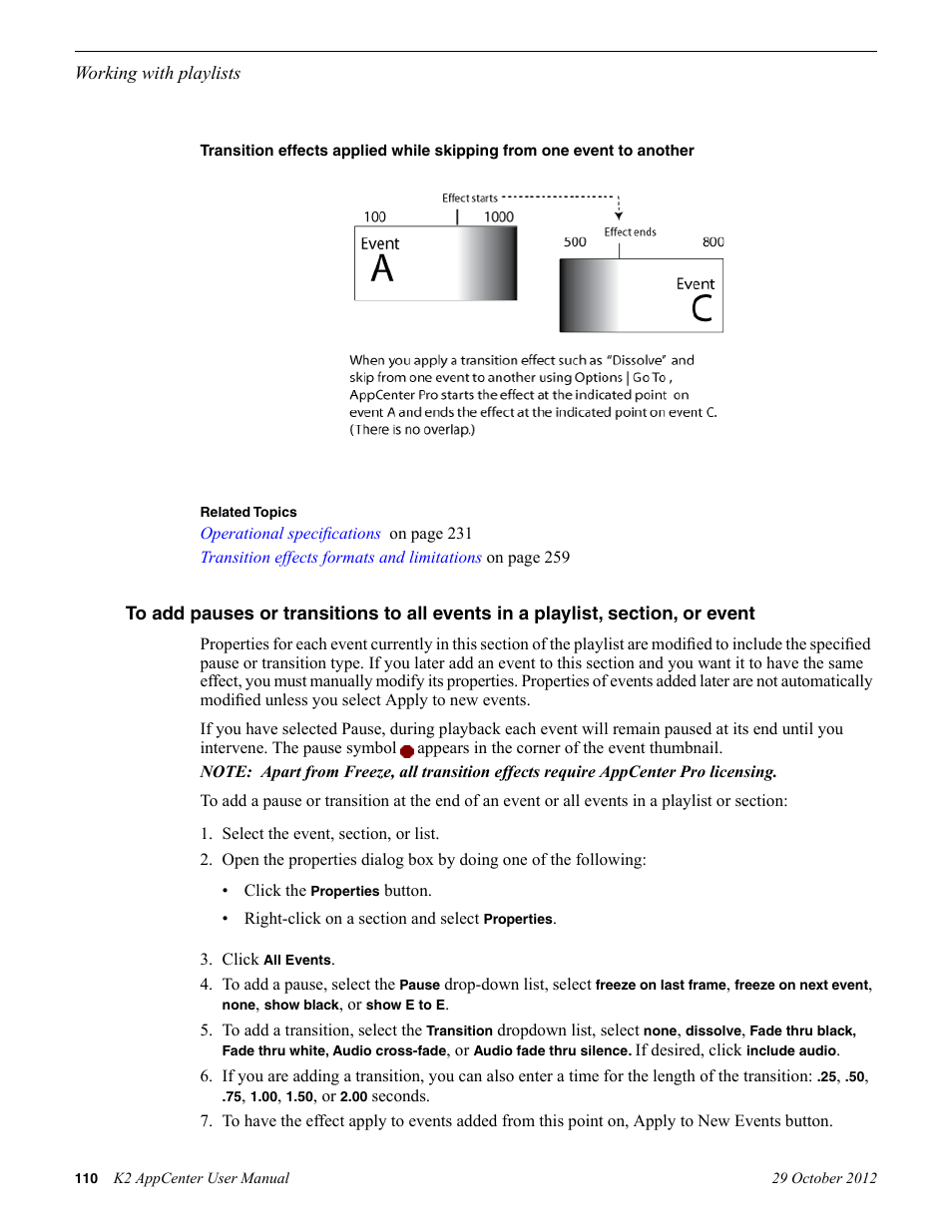 Grass Valley K2 AppCenter v.9.0 User Manual | Page 110 / 290