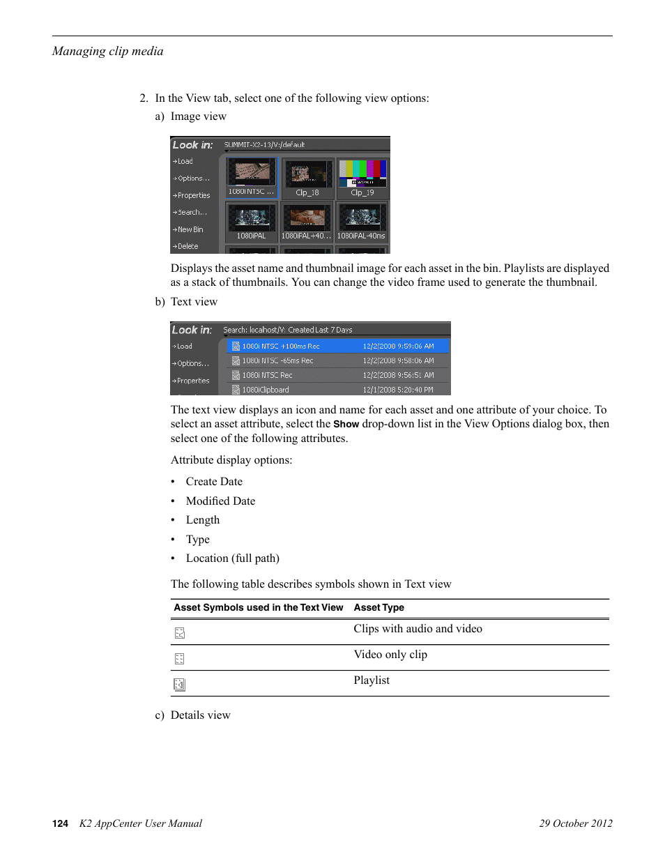 Grass Valley K2 AppCenter v.9.0 User Manual | Page 124 / 290