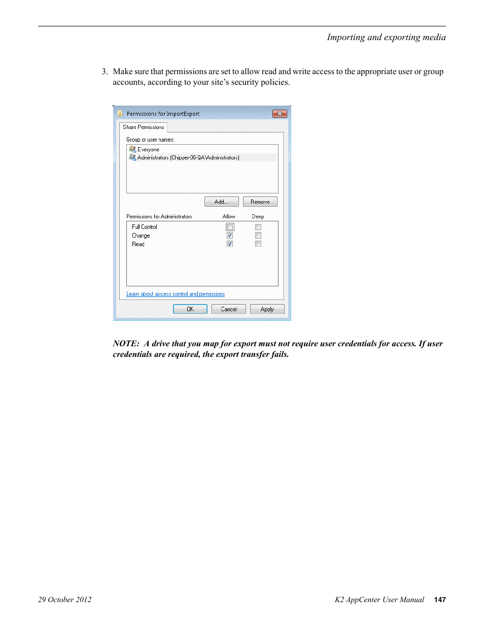 Grass Valley K2 AppCenter v.9.0 User Manual | Page 147 / 290
