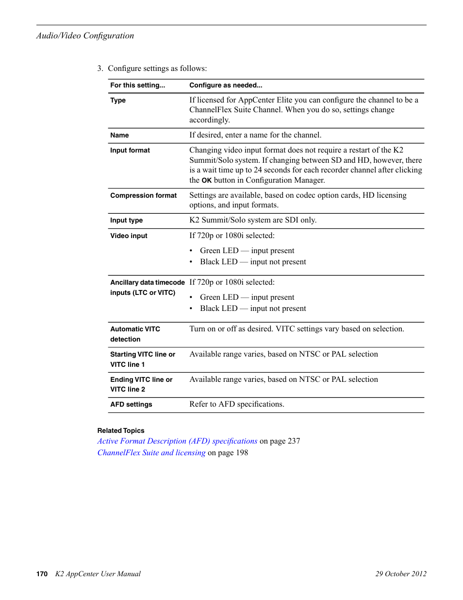 Grass Valley K2 AppCenter v.9.0 User Manual | Page 170 / 290