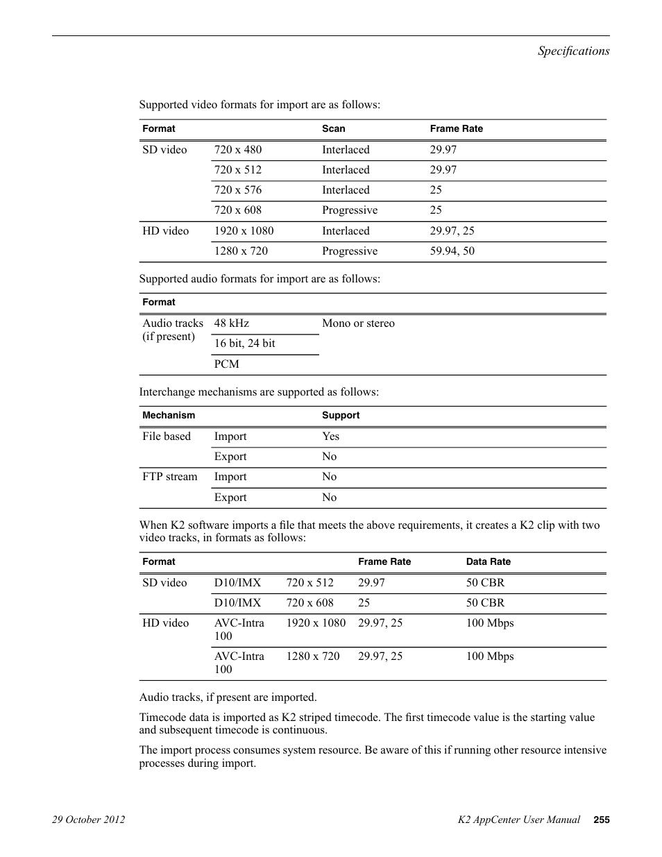 Grass Valley K2 AppCenter v.9.0 User Manual | Page 255 / 290