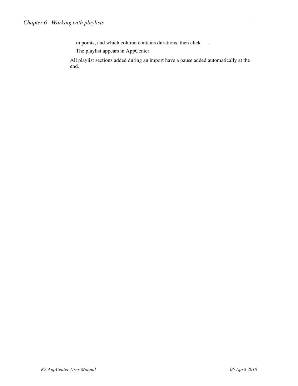 Grass Valley K2 AppCenter v.7.2 User Manual | Page 106 / 260