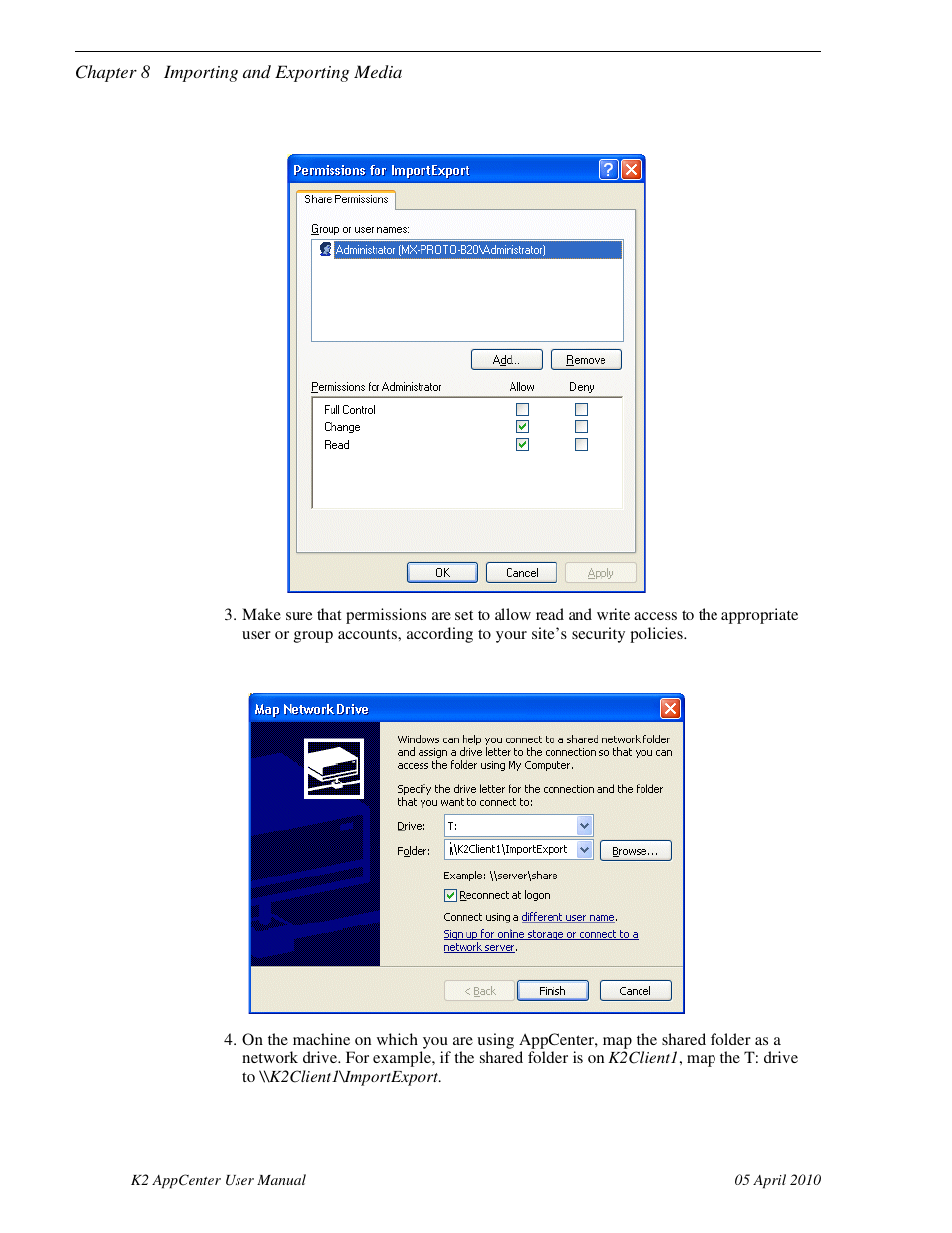 Grass Valley K2 AppCenter v.7.2 User Manual | Page 136 / 260