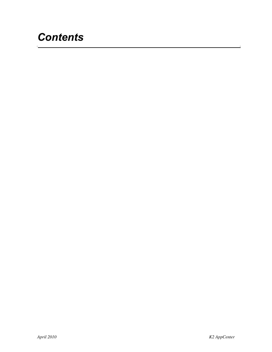 Grass Valley K2 AppCenter v.7.2 User Manual | Page 5 / 260