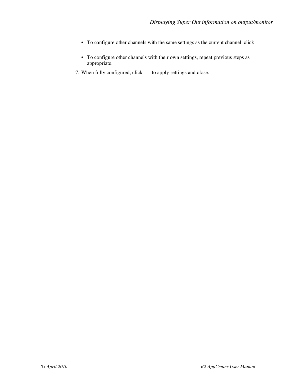 Grass Valley K2 AppCenter v.7.2 User Manual | Page 79 / 260