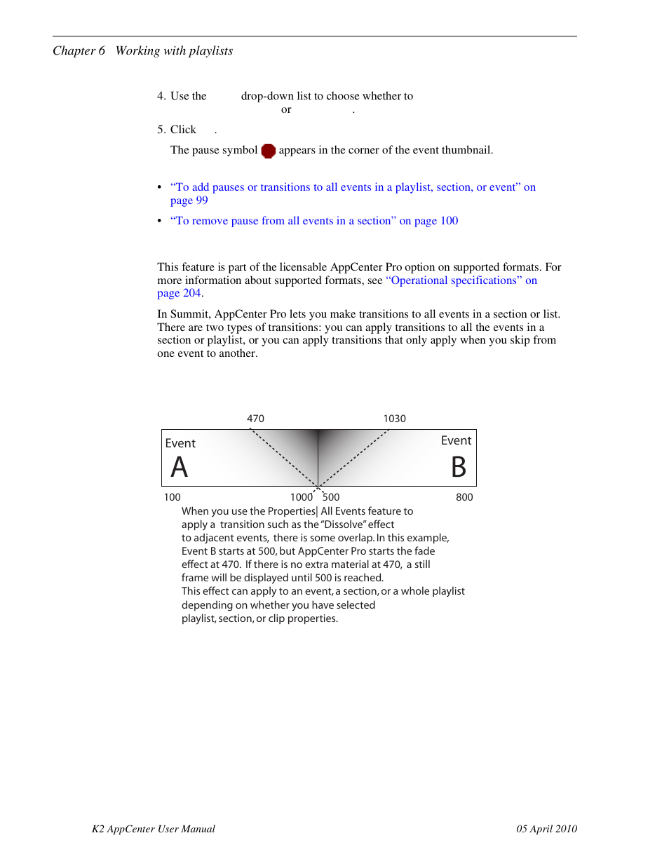 About transition effects | Grass Valley K2 AppCenter v.7.2 User Manual | Page 98 / 260