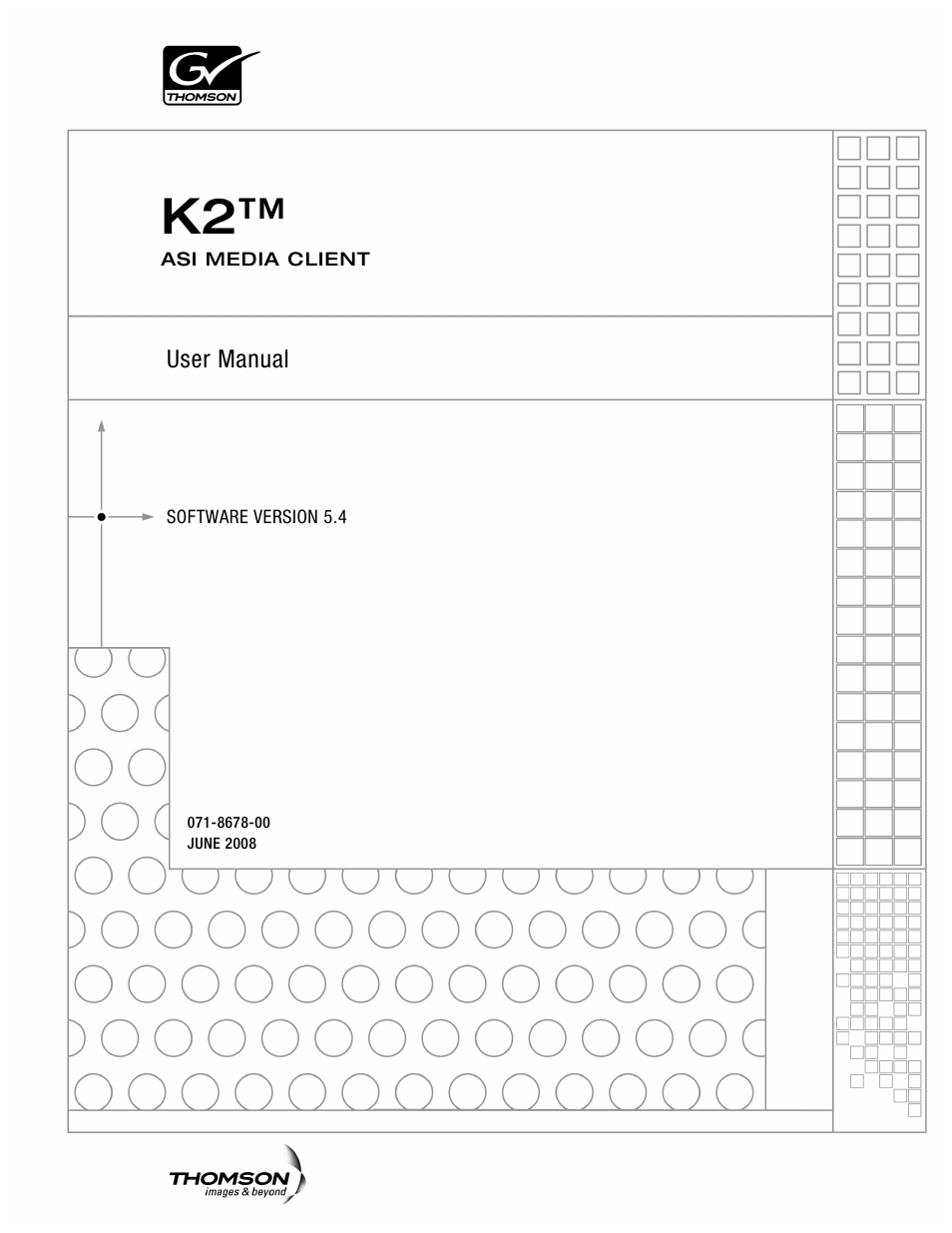 Grass Valley K2 ASI Media Client User Manual | 62 pages
