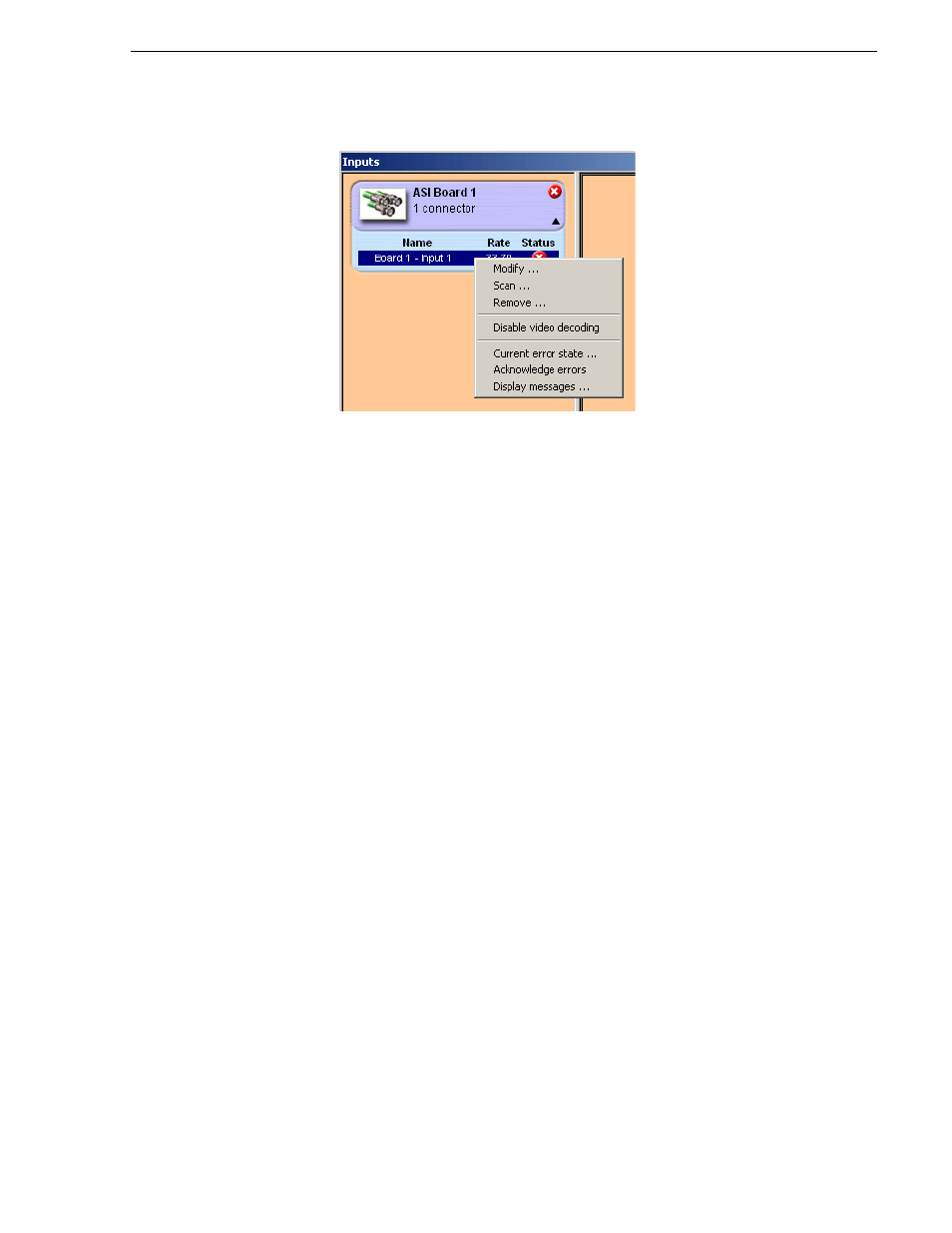 Access restriction to menus, Grayed menus when connection is lost, Grayed menus for supervisor rights | Grass Valley K2 ASI Media Client User Manual | Page 21 / 62