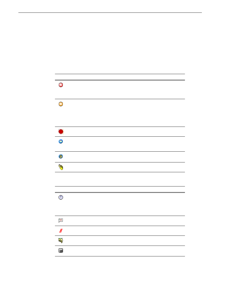 Symbols & icons | Grass Valley K2 ASI Media Client User Manual | Page 22 / 62