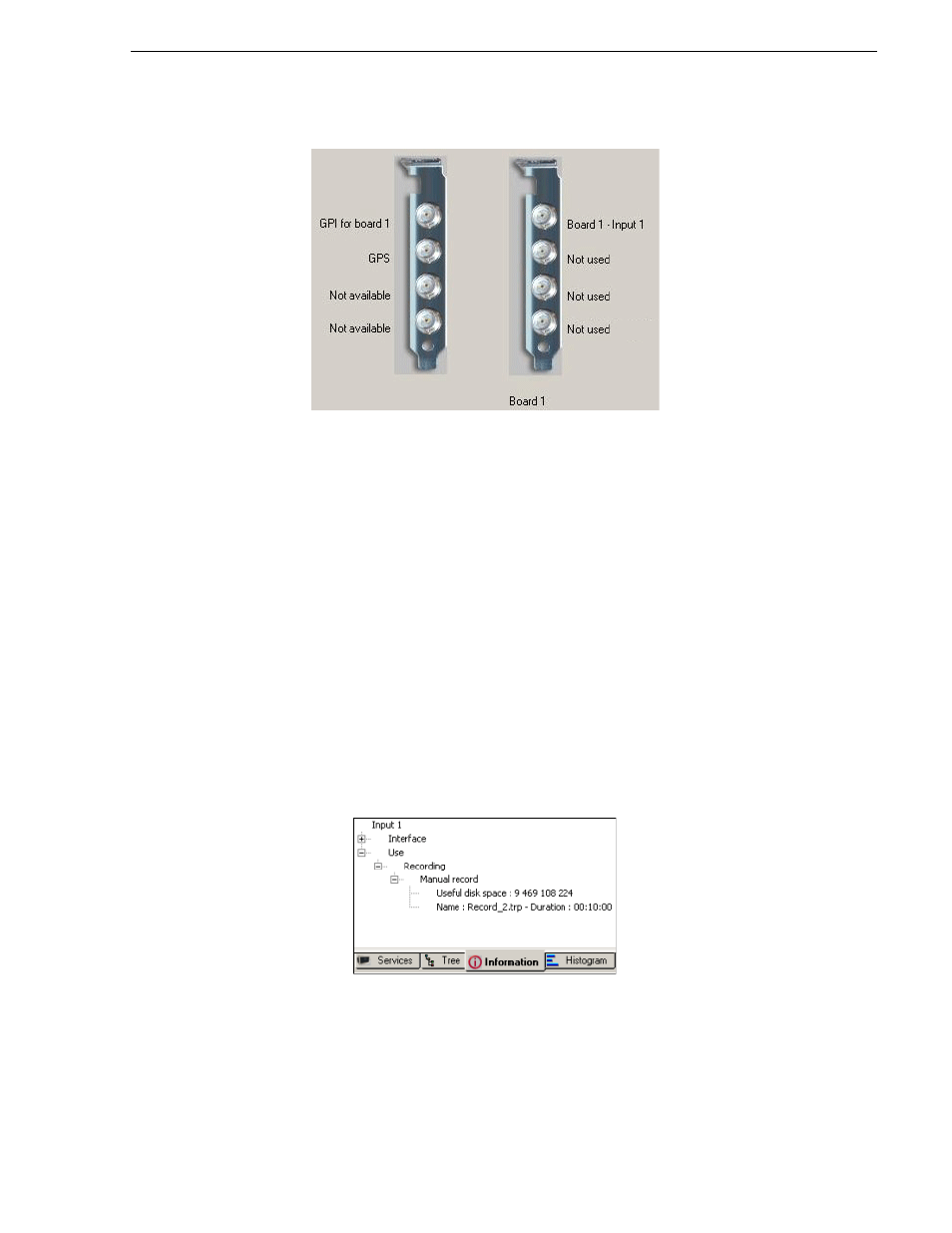 Connector information view | Grass Valley K2 ASI Media Client User Manual | Page 35 / 62